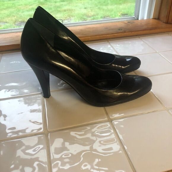 ENZO ANGIOLINI BLACK patent leather stacke… - Picture 2 of 8